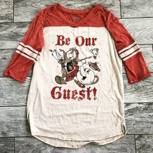 New Disney Beauty & the Beast Jersey Style Top
